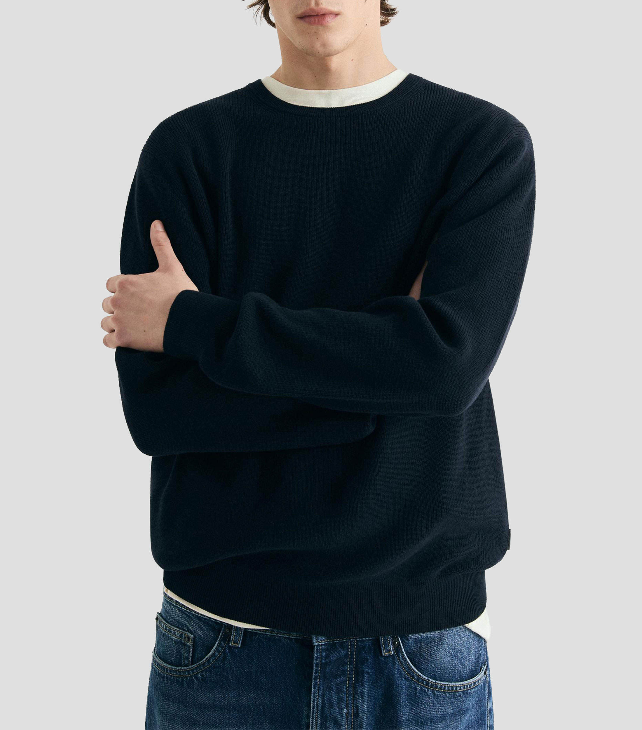 Suéter cuello redondo Hombre